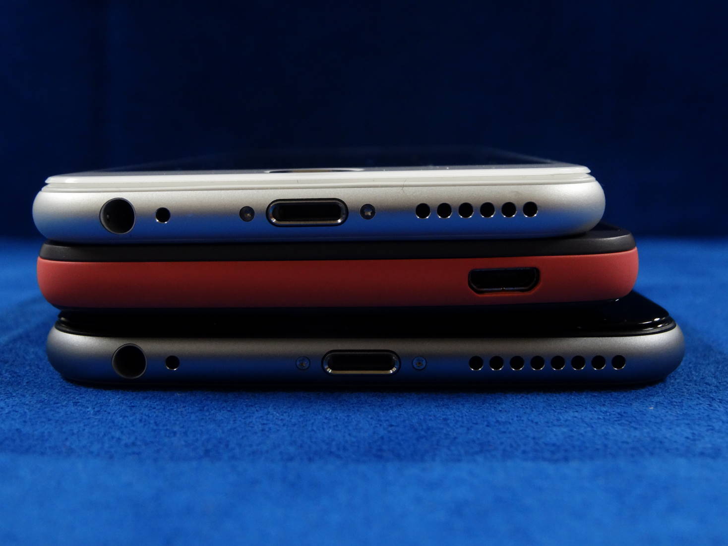iPhone 6 と HTC Desire 626 と iPhone 6 Plus の横幅比較