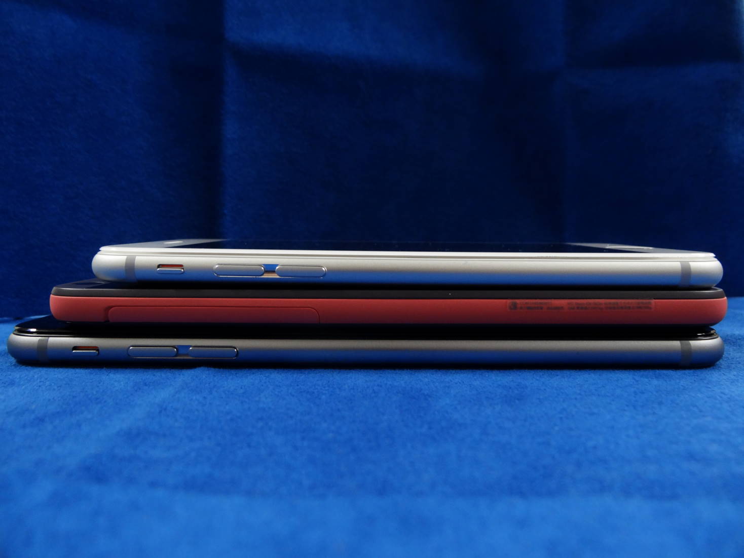 iPhone 6 と HTC Desire 626 と iPhone 6 Plus の縦幅比較