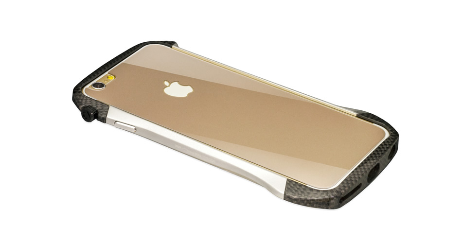 CLEAVE Hybrid Bumper for iPhone 6にDragontrailのガラスシートを装着
