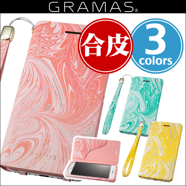 GRAMAS FEMME ”Mab” Flap Leather Case for iPhone 7